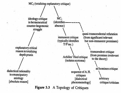 Figure 3.3 A Topology of Critiques